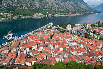 Kotor bay along the Adriatic coast, Montenegro