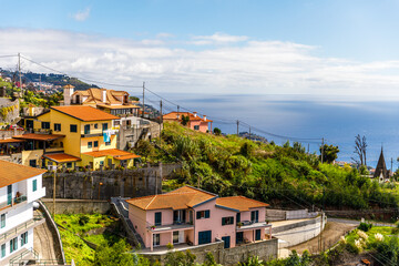view of the old town of funchal, Portugal