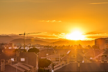 Fototapeta premium sunset in Sagunto, Valencia, Spain