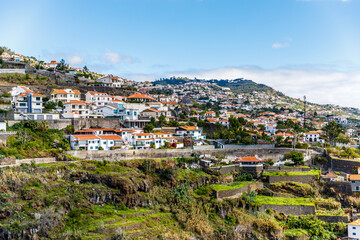 view of the old town of funchal, Portugal