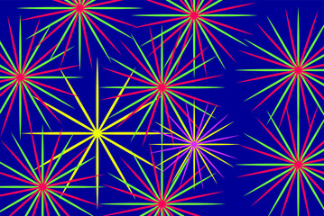 colorful fireworks background