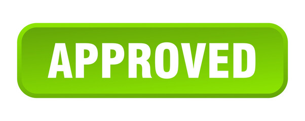 approved button. approved square 3d push button