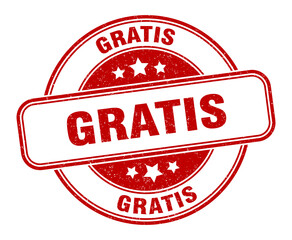gratis stamp. gratis round grunge sign. label