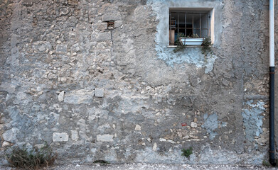 Vintage Windows and walls of the old city