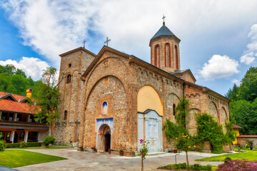 Medieval Raca Monastery. Serbian Orthodox monastery built in the 13th century as the endowment of...