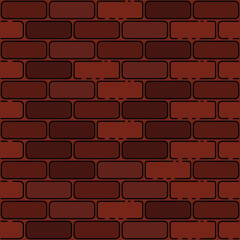 Vector seamless brick wall. Pattern. Bric wall
