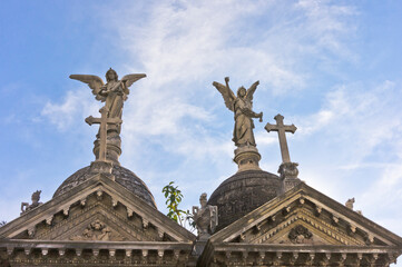 Fototapeta na wymiar La Recoleta Cemetery, Buenos Aires, Argentina