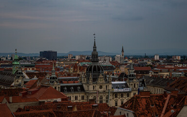 Fototapeta premium View of the city of Graz