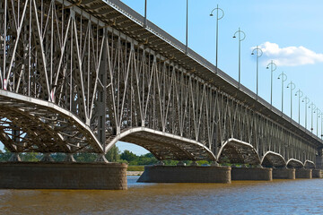 Bridge on the water in Płock