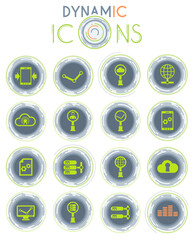 social network dynamic icons