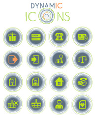 e-commerce interface icon set