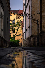 Narrow street in Graz, Austria