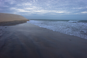 Tropical beach sunset, Jericoacoara Beach, Brazil