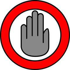 Stop Halt Verbot Zeichen