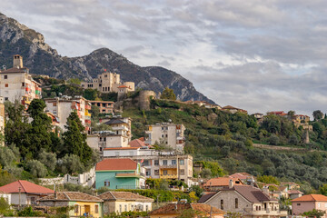 Fototapeta na wymiar The Beautiful Town of Kruje in Albania