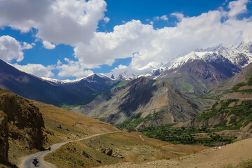 mountain road in the alps