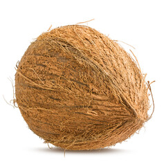 Coconut isolated on white background