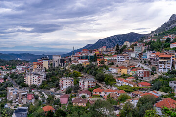 Fototapeta premium The Beautiful Town of Kruje in Albania