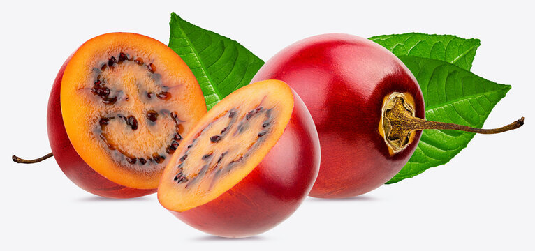 Tamarillo isolated on white background