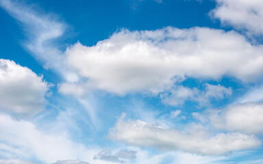 blue sky with clouds