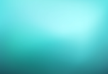 Abstract teal blue gradient background. Blurred turquoise water backdrop. Vector illustration for your graphic design, banner, summer or aqua poster