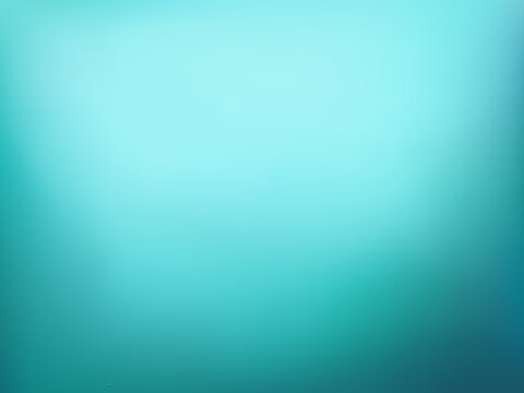 Abstract teal blue gradient background. Blurred turquoise water backdrop. Vector illustration for your graphic design, banner, summer or aqua poster