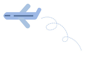 Plane icon in flat style. Travel the world concept. Vector illustration isolated on a white background.