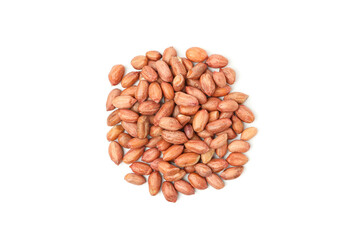 Tasty peanut isolated on white background. Vitamin food