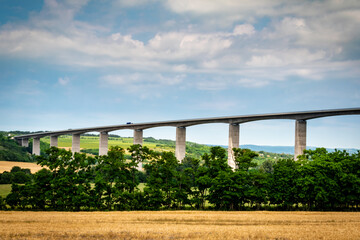 Fototapeta premium Viaduct crossing the hungarian countryside near Koroshegy