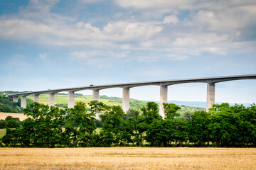 Viaduct crossing the hungarian countryside near Koroshegy