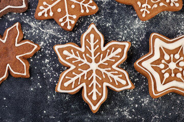 Collection of various gingerbread stars