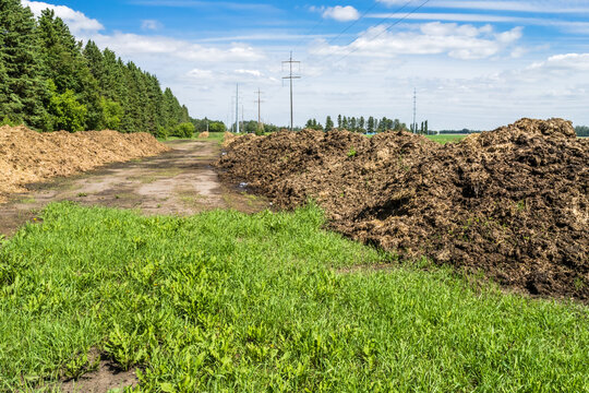 Farm composting in windrows