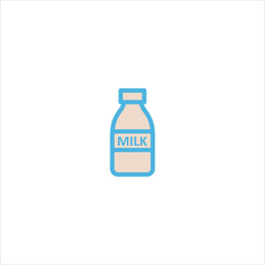 milk bottle icon flat vector logo design trendy