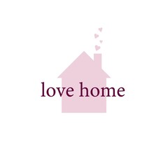 vector icon for internet. logo for companies. cute pink house. icon for programs.