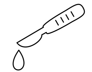 Obraz premium 手術線(線画)
