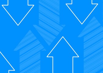 blue arrow background growth concept profit
