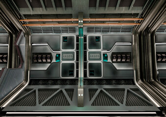 Obraz premium high tech corridor