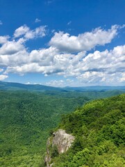 mountain landscape with blue sky