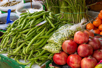 Vegetables on a street market