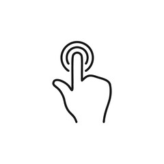 Obraz premium Touch or click icon vector design