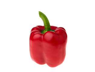 red bell pepper isolated on white background