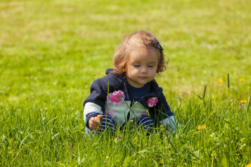 Baby on the grass