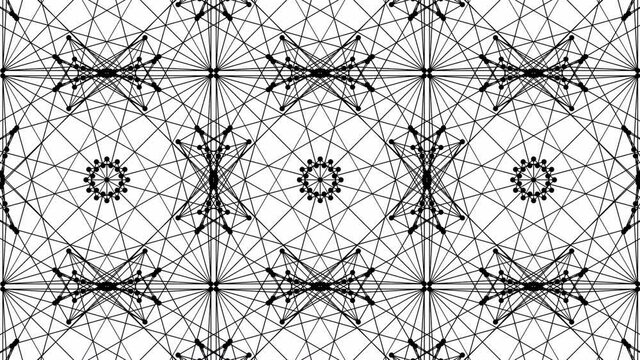 DNA Molecule Fractal Network Structure Kaleidoscope. Abstract DNA string network connection, from the simple to the complicated shape. Technology and Connectivity Concept.