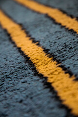 Fototapeta premium close up of yellow lines