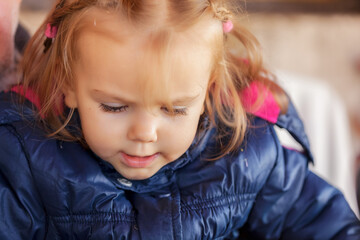 child in a jacket