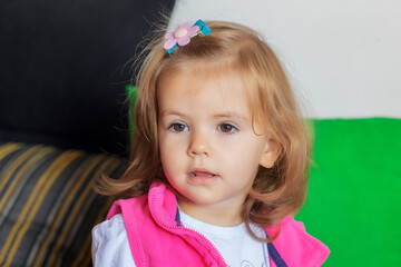 portrait of child with haircut