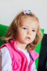 portrait of child with haircut