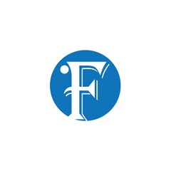 Fototapeta premium F Letter Logo Template vector illustration design 