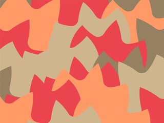 Beautiful of Colorful Art Red, Orange and Brown, Abstract Modern Shape. Image for Background or Wallpaper