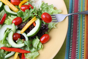 Salad with tomato